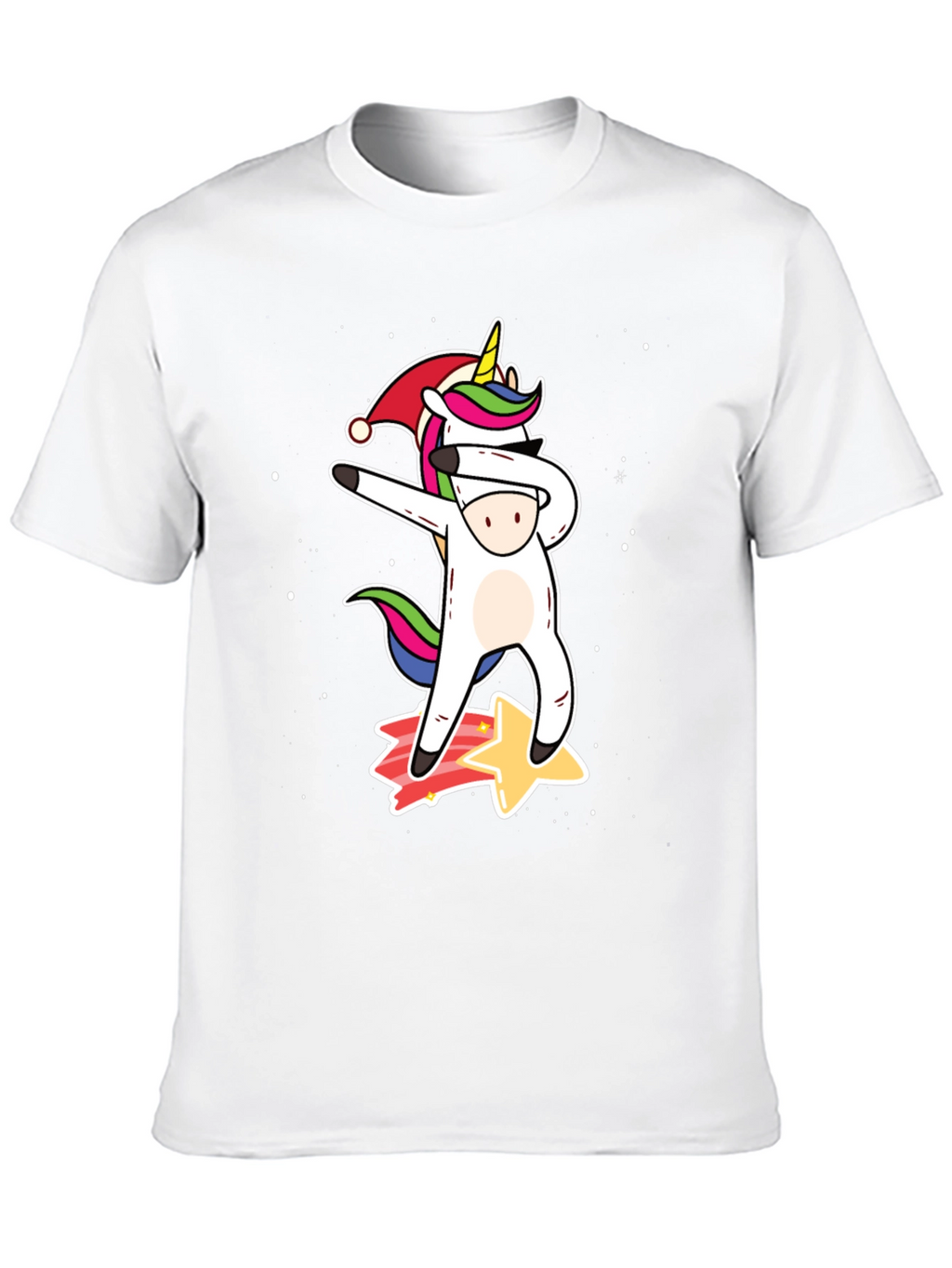 Dabbing Unicorn Christmas T-Shirt