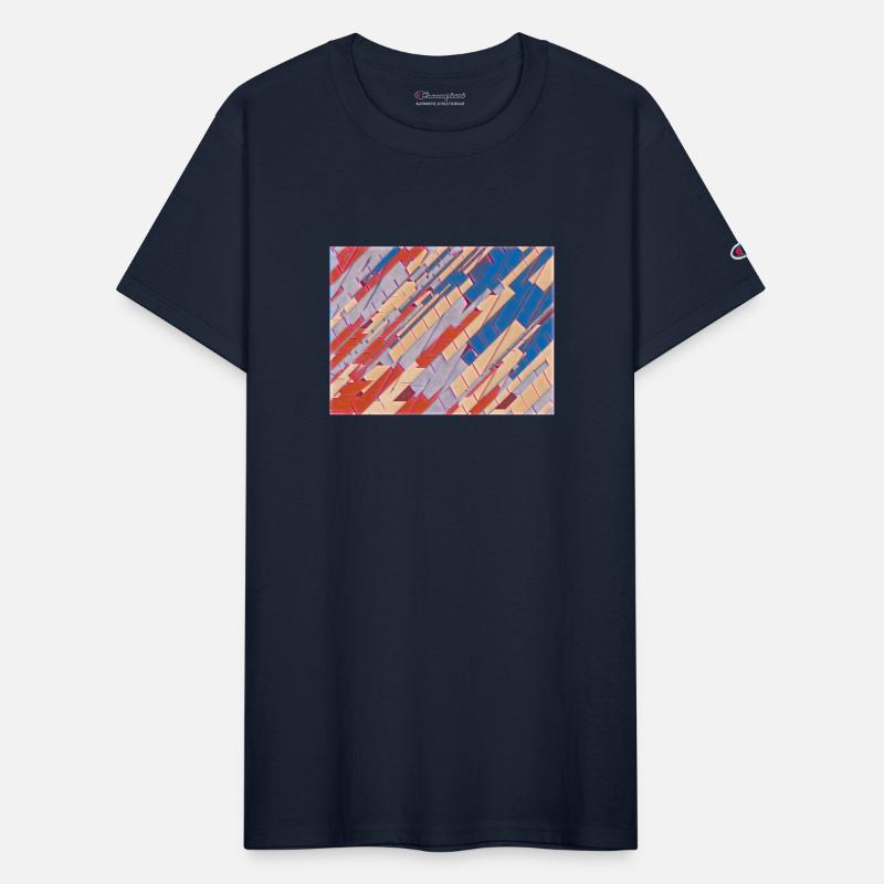 Abstract Design in Captivating Blue, Red,and Brown