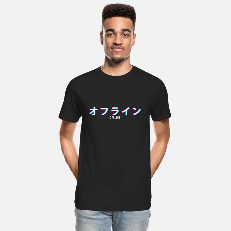 Aesthetic Offline Japanese Text Vaporwave T
