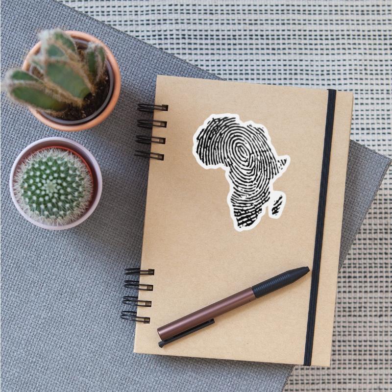 Africa Fingerprint Africa Continent Gift Idea