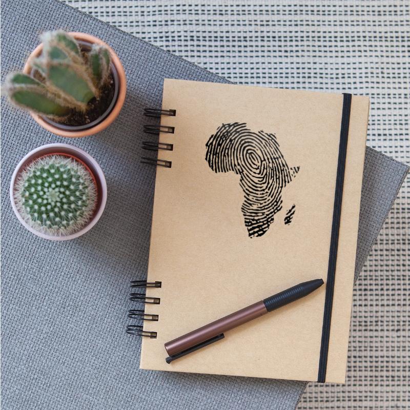 Africa Fingerprint Africa Continent Gift Idea