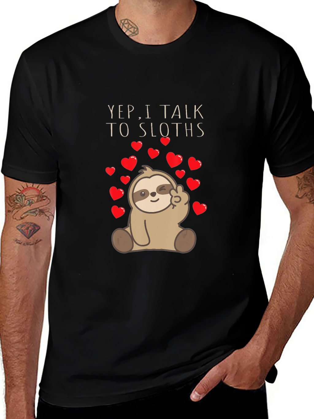 Yep I Talk To Sloths Graphic Tee