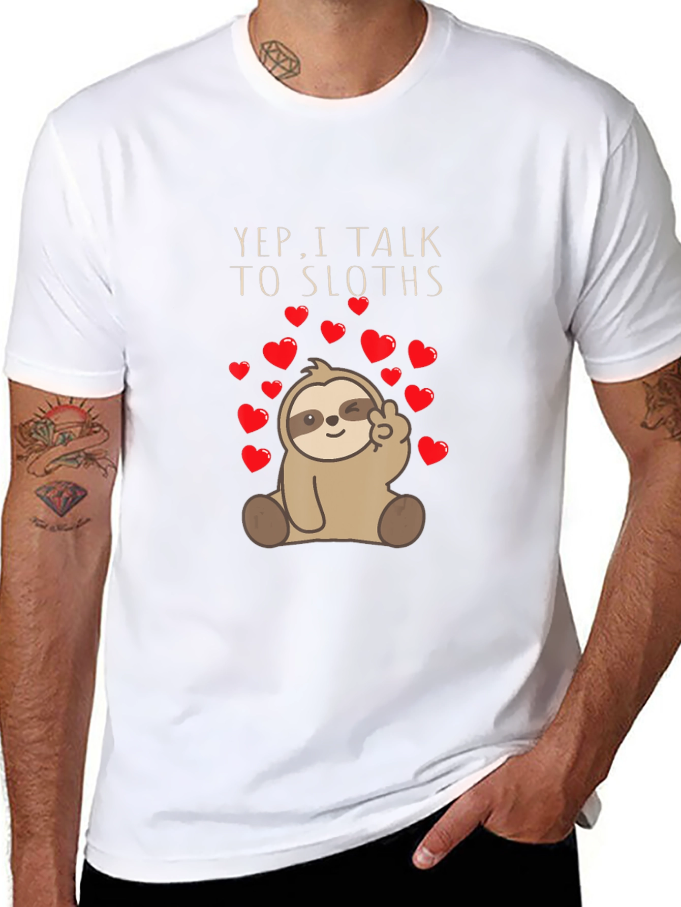 Yep I Talk To Sloths Graphic Tee
