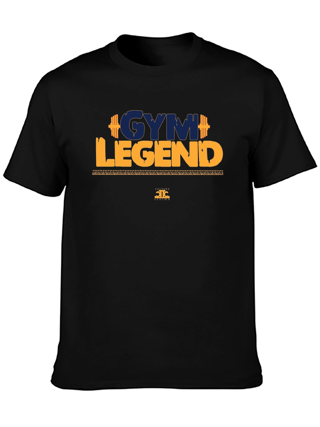 Gym Legend Graphic Tee - Black Cotton T-Shirt