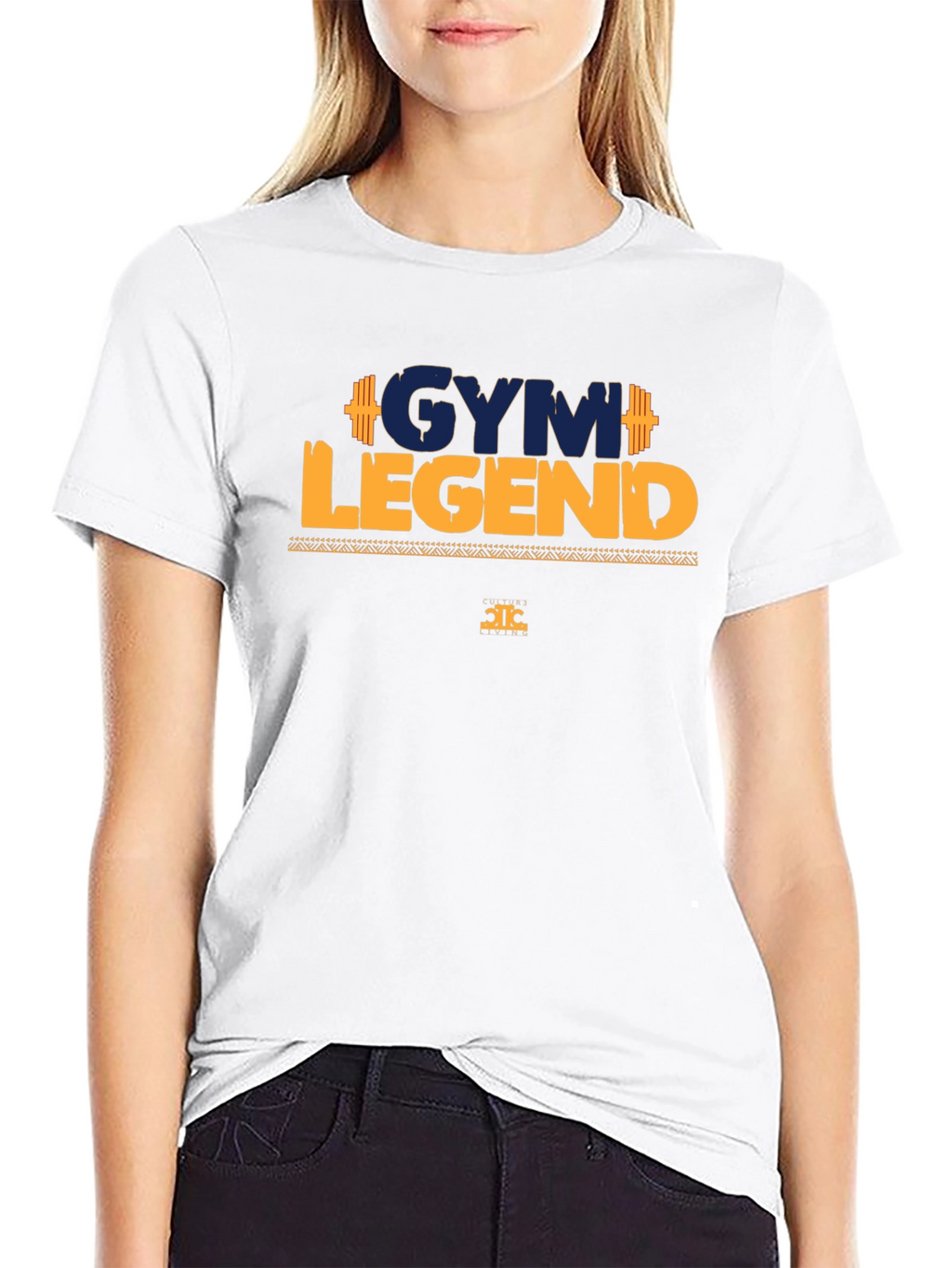 Gym Legend Graphic Tee - Black Cotton T-Shirt