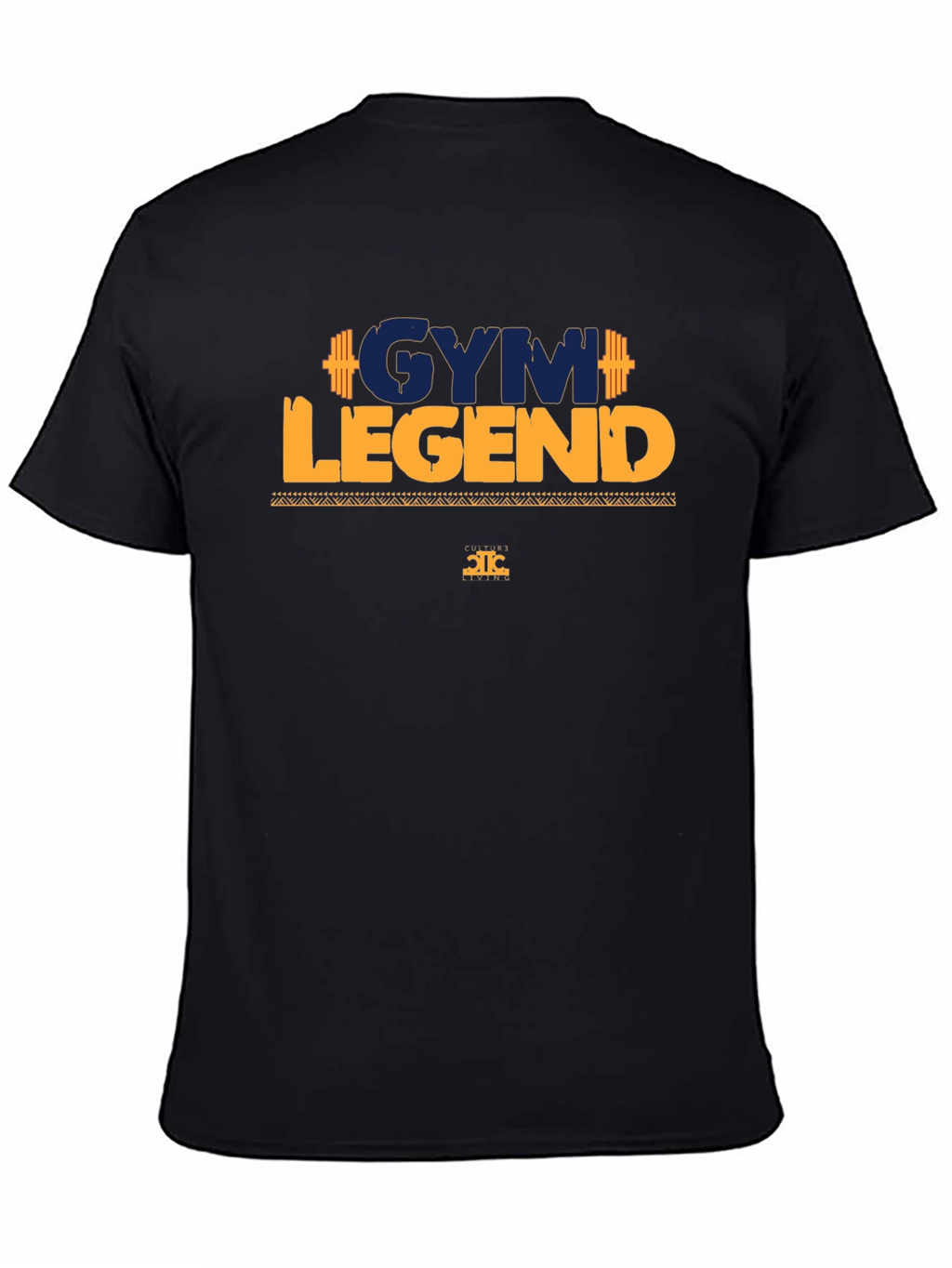 Gym Legend Graphic Tee - Black Cotton T-Shirt
