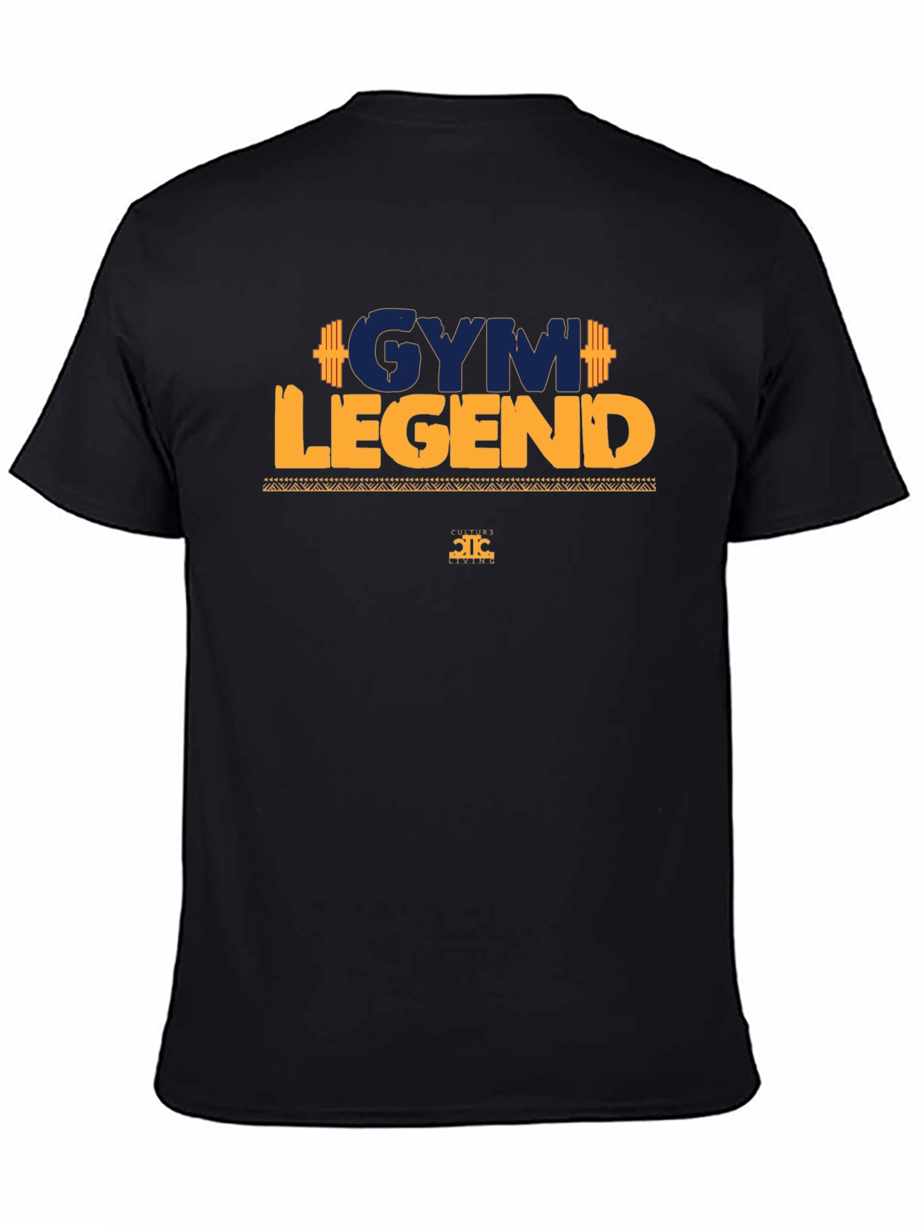 Gym Legend Graphic Tee - Black Cotton T-Shirt