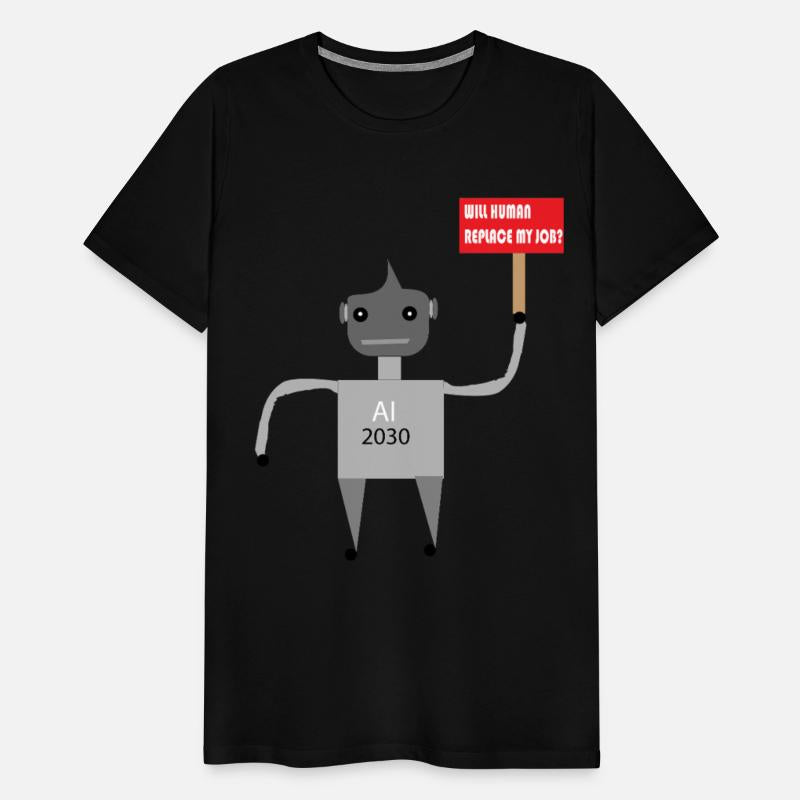 AI Job Replacement Fear - Funny Robot T-Shirt