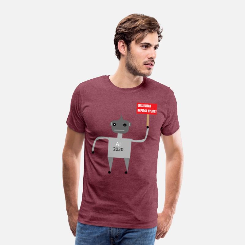 AI Job Replacement Fear - Funny Robot T-Shirt