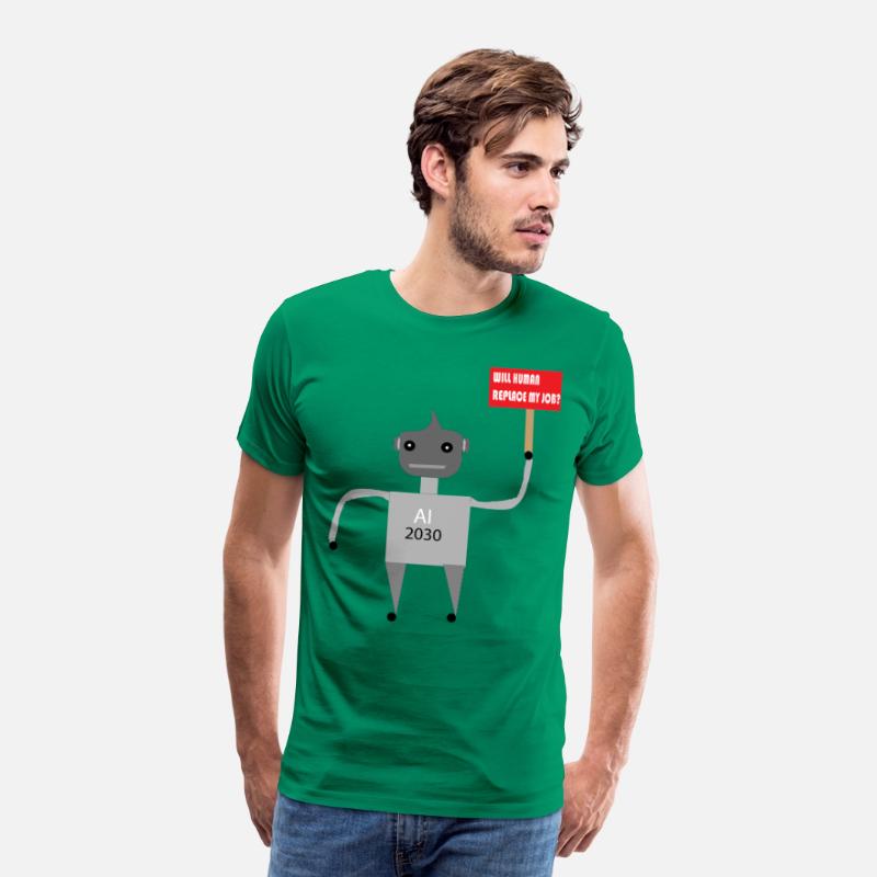 AI Job Replacement Fear - Funny Robot T-Shirt