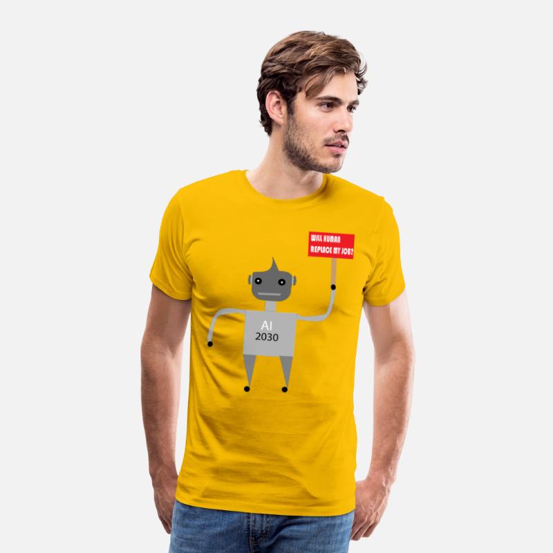 AI Job Replacement Fear - Funny Robot T-Shirt