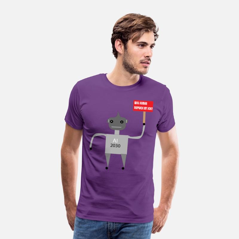 AI Job Replacement Fear - Funny Robot T-Shirt