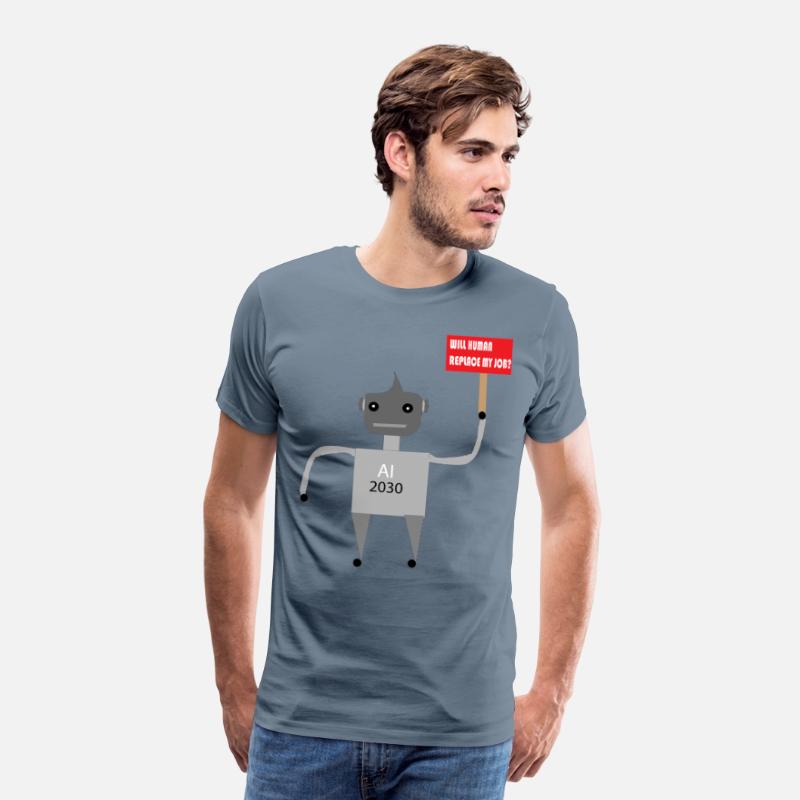 AI Job Replacement Fear - Funny Robot T-Shirt