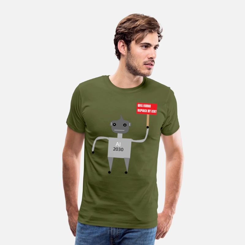 AI Job Replacement Fear - Funny Robot T-Shirt