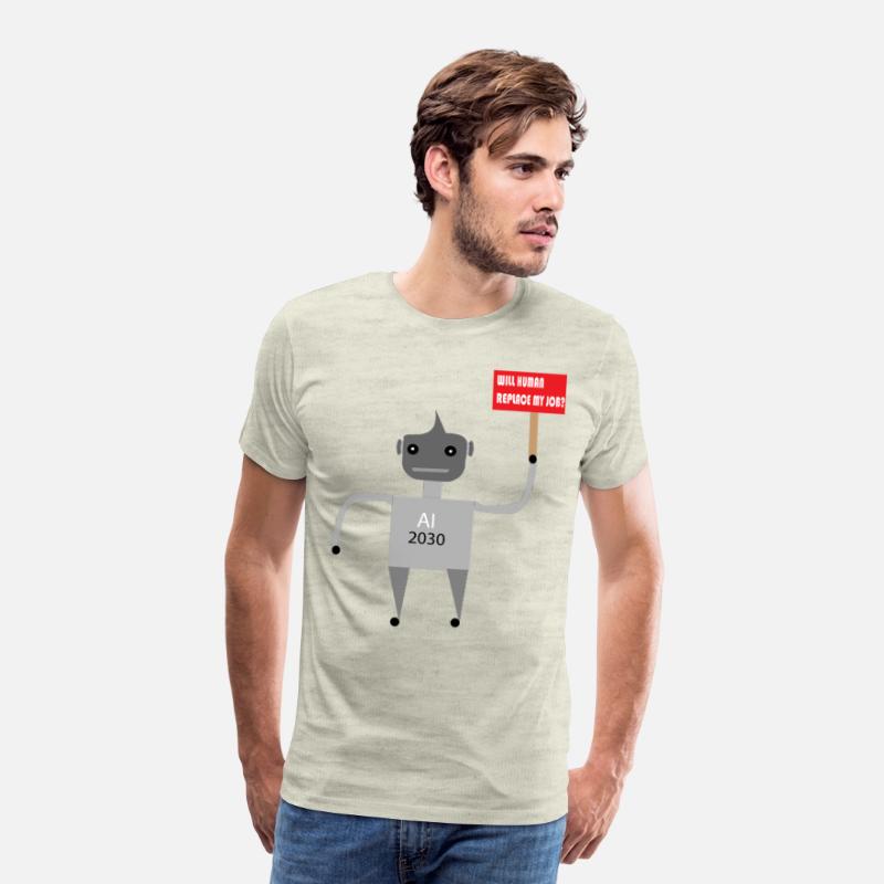 AI Job Replacement Fear - Funny Robot T-Shirt