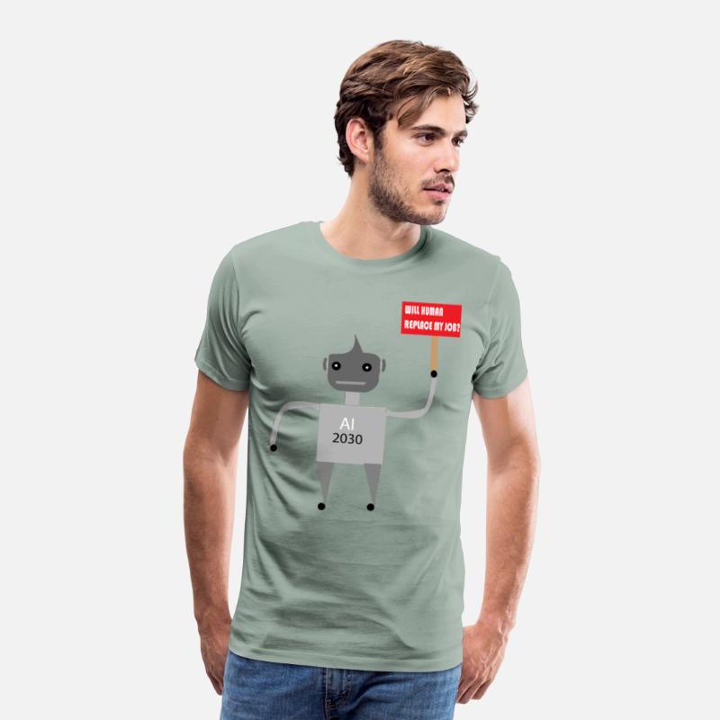 AI Job Replacement Fear - Funny Robot T-Shirt