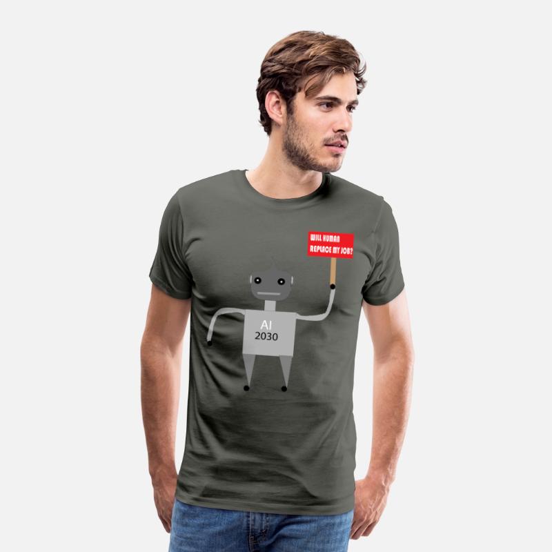 AI Job Replacement Fear - Funny Robot T-Shirt
