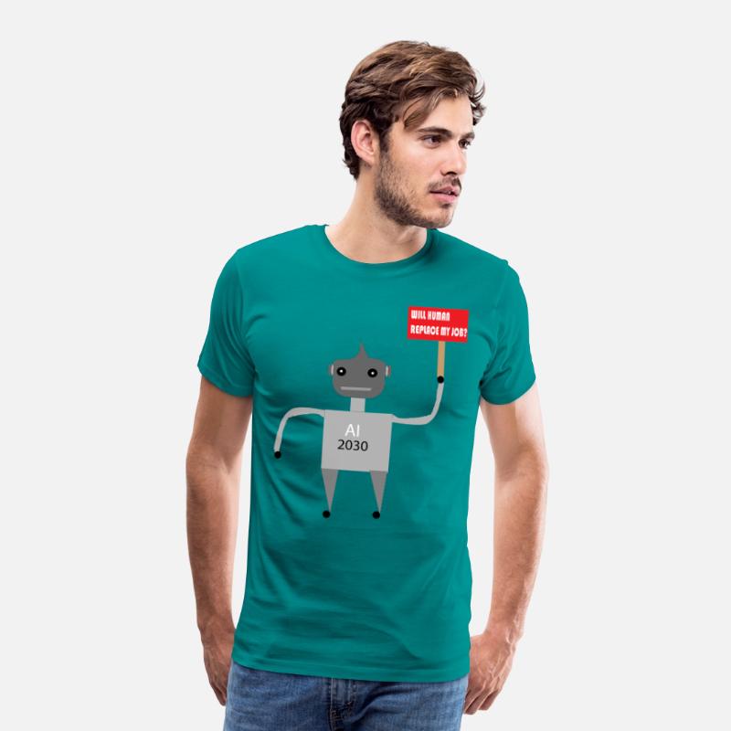 AI Job Replacement Fear - Funny Robot T-Shirt