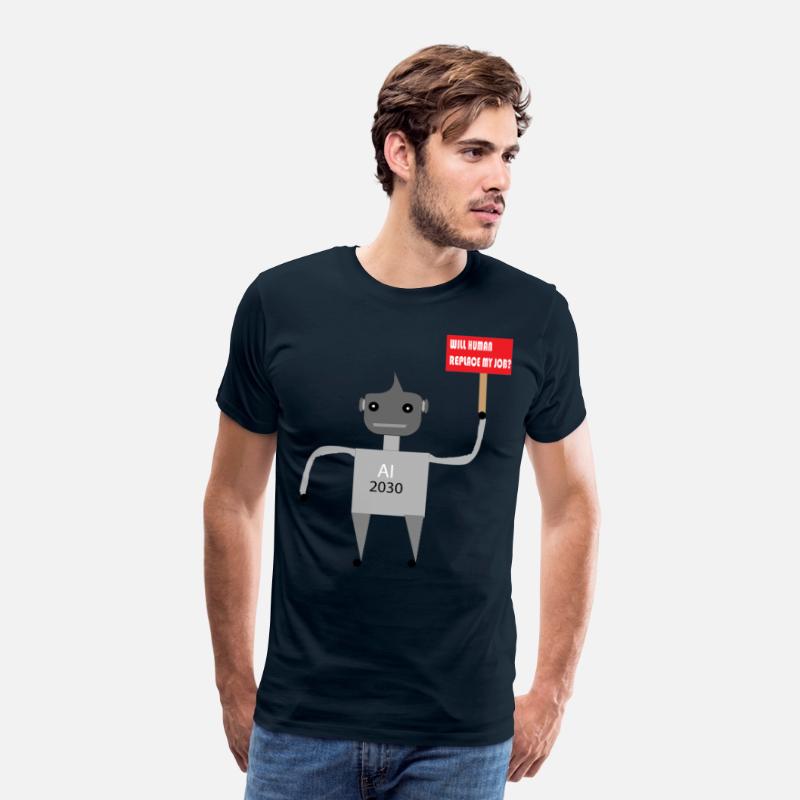 AI Job Replacement Fear - Funny Robot T-Shirt