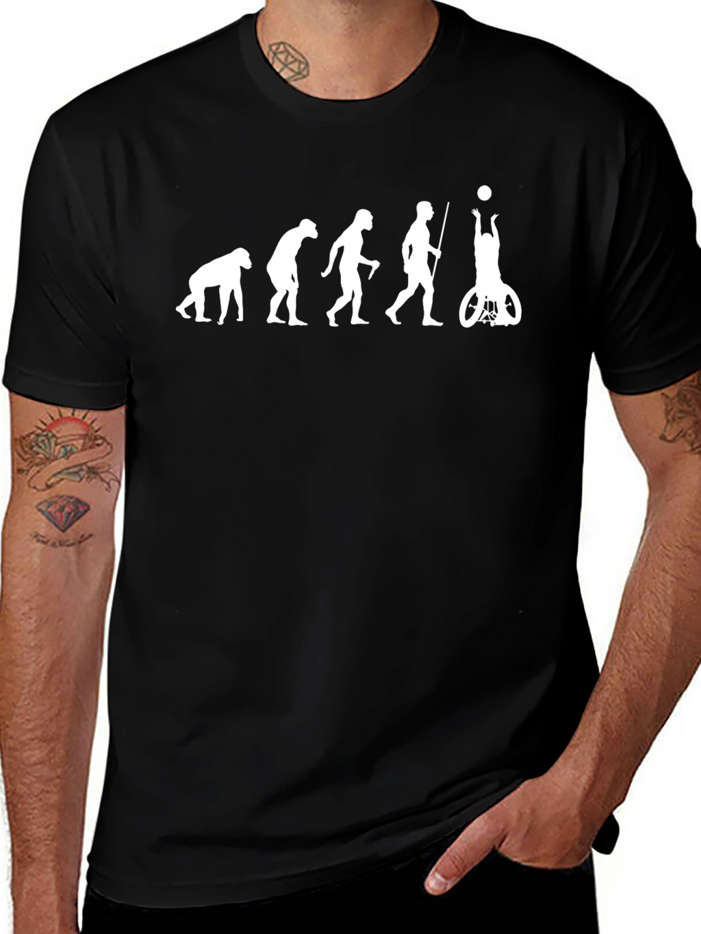 Evolution of Wheelchair Basketball T-Shirt