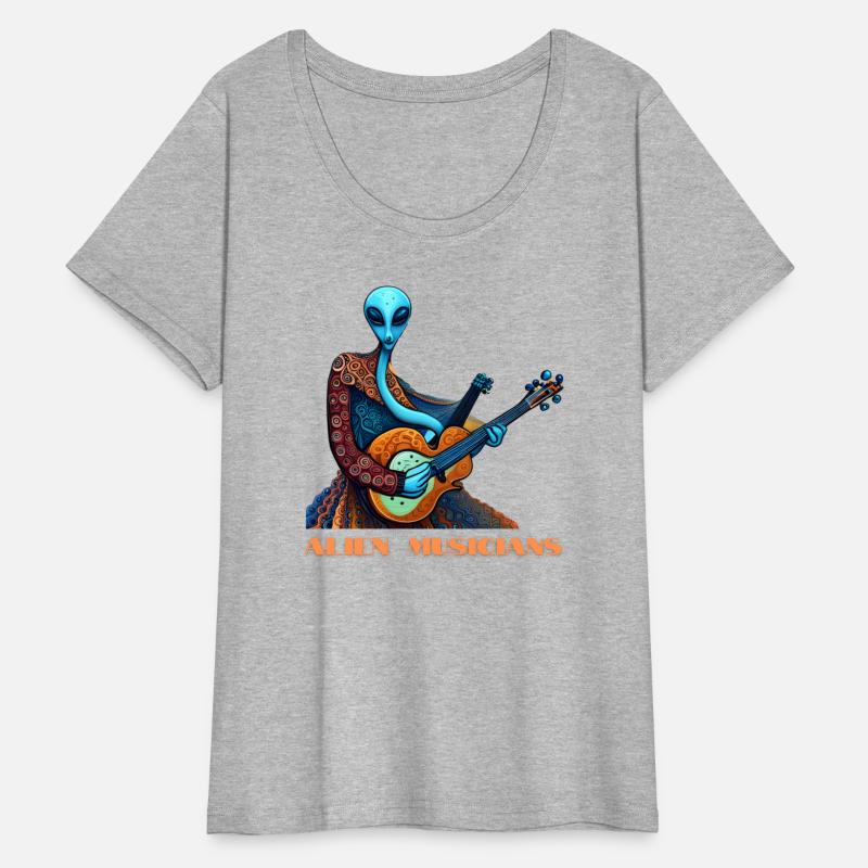 Alien Electic Guitar Player, Outer Space