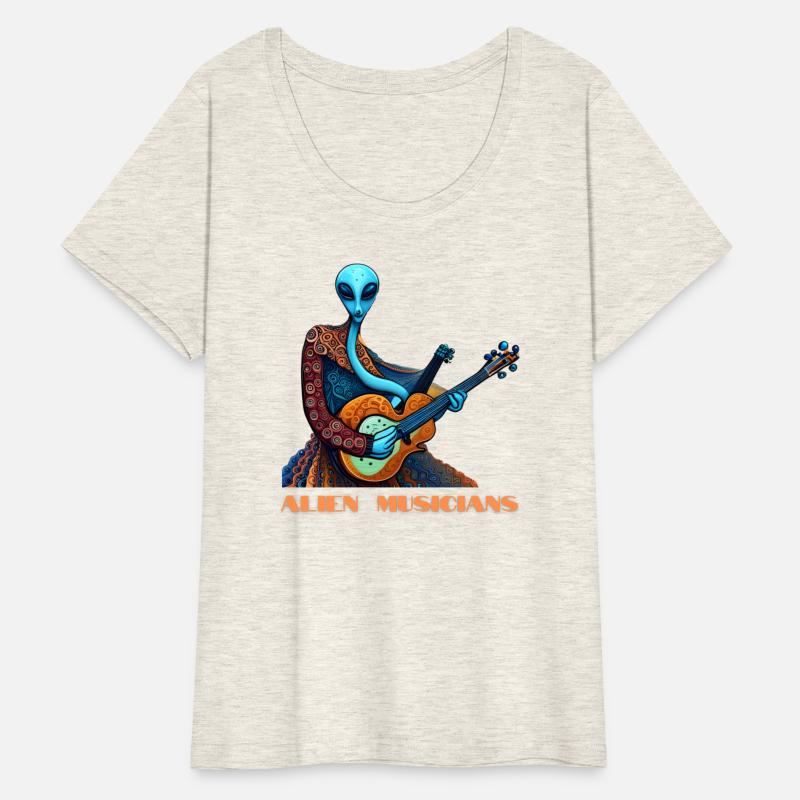 Alien Electic Guitar Player, Outer Space