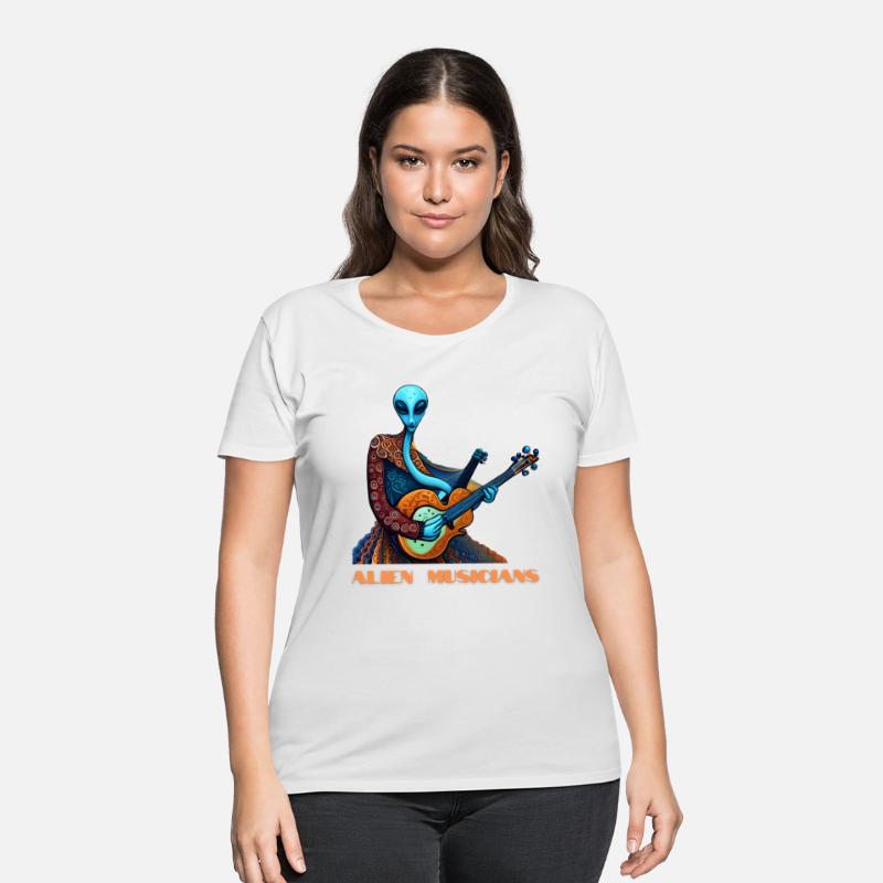 Alien Electic Guitar Player, Outer Space