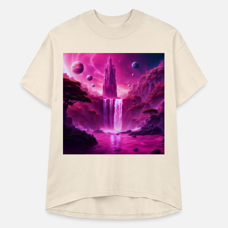 Alien World Sci-Fi: Celestial Fantasy Waterfall