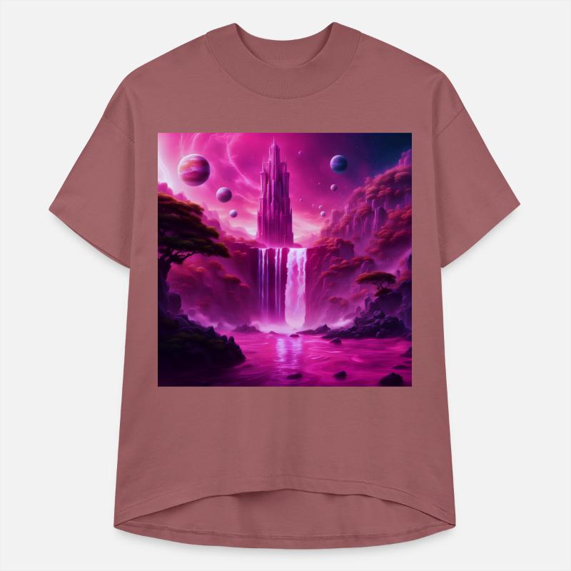 Alien World Sci-Fi: Celestial Fantasy Waterfall