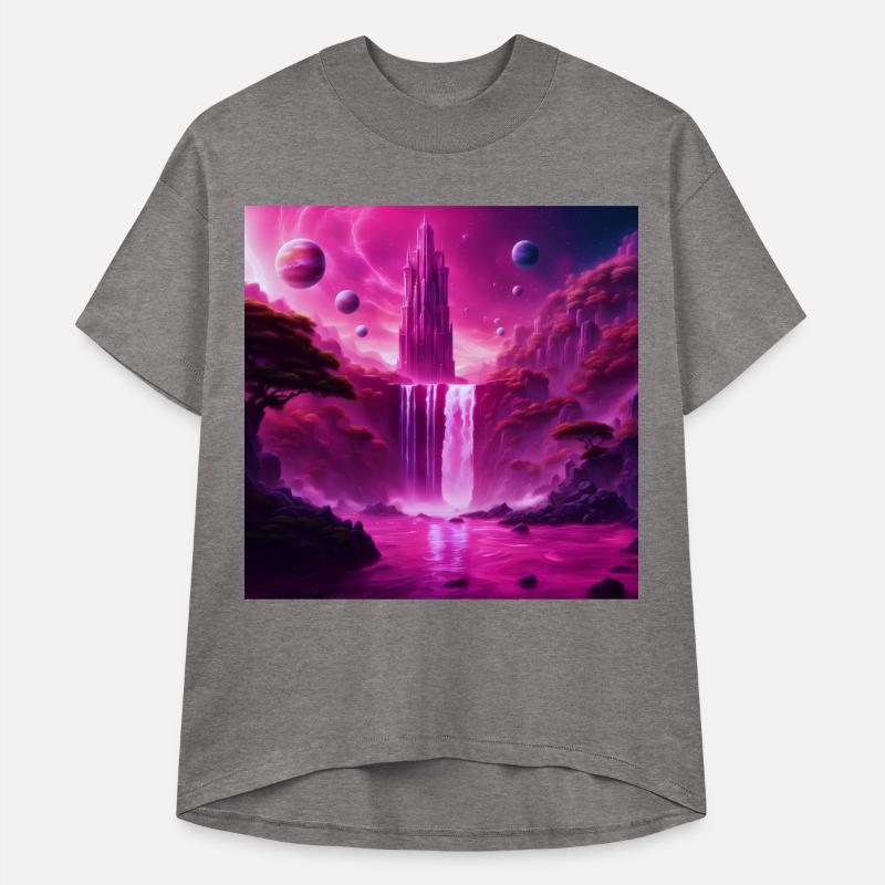 Alien World Sci-Fi: Celestial Fantasy Waterfall