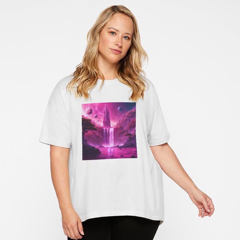 Alien World Sci-Fi: Celestial Fantasy Waterfall