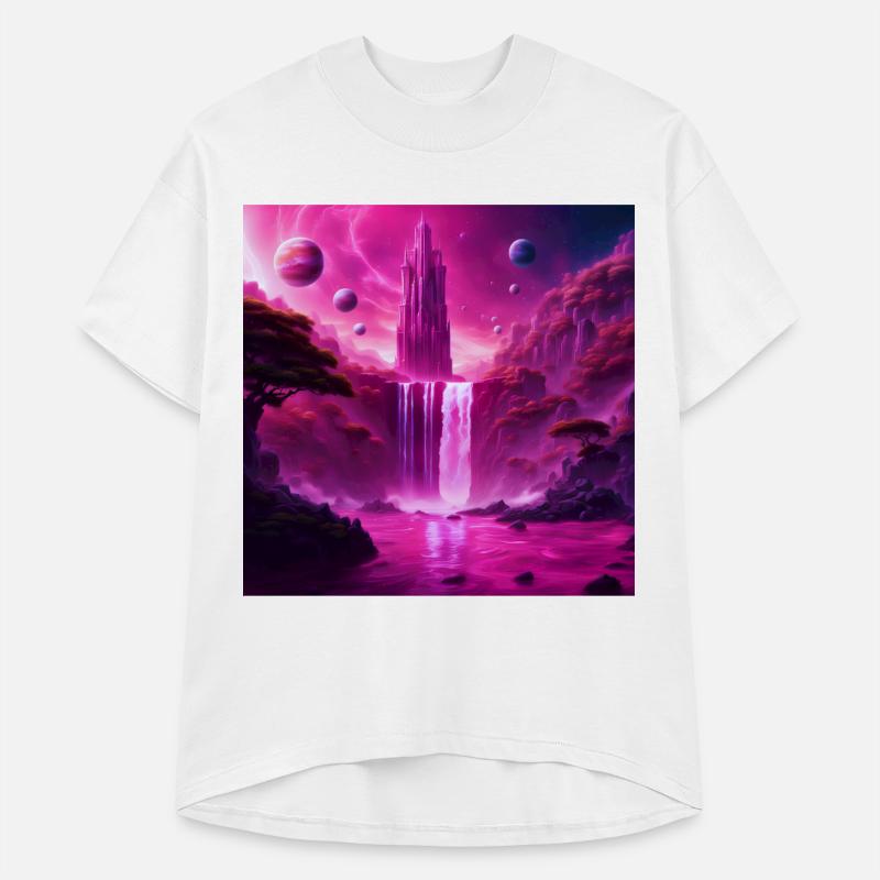 Alien World Sci-Fi: Celestial Fantasy Waterfall