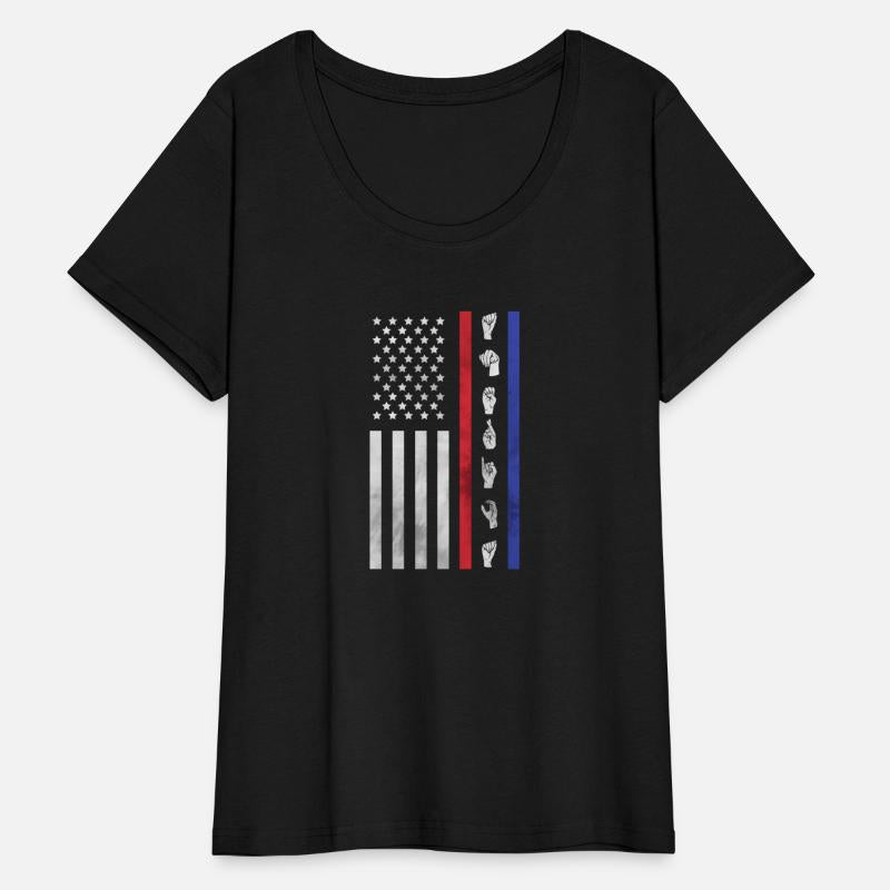 American Flag Asl American Sign Language America U
