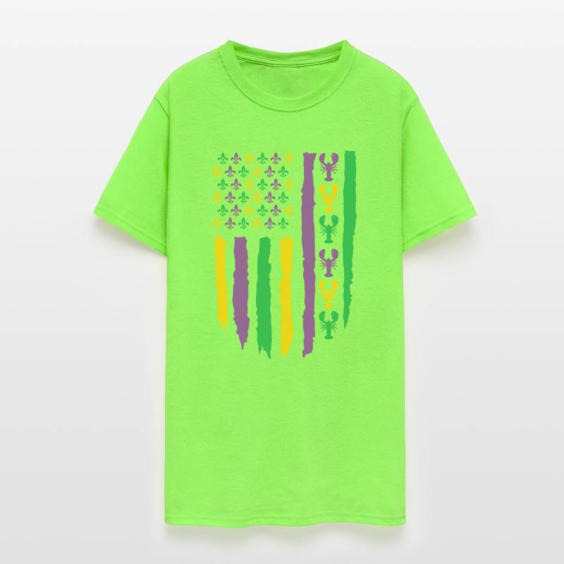 American Flag Lobster Fleur Mardi Gras