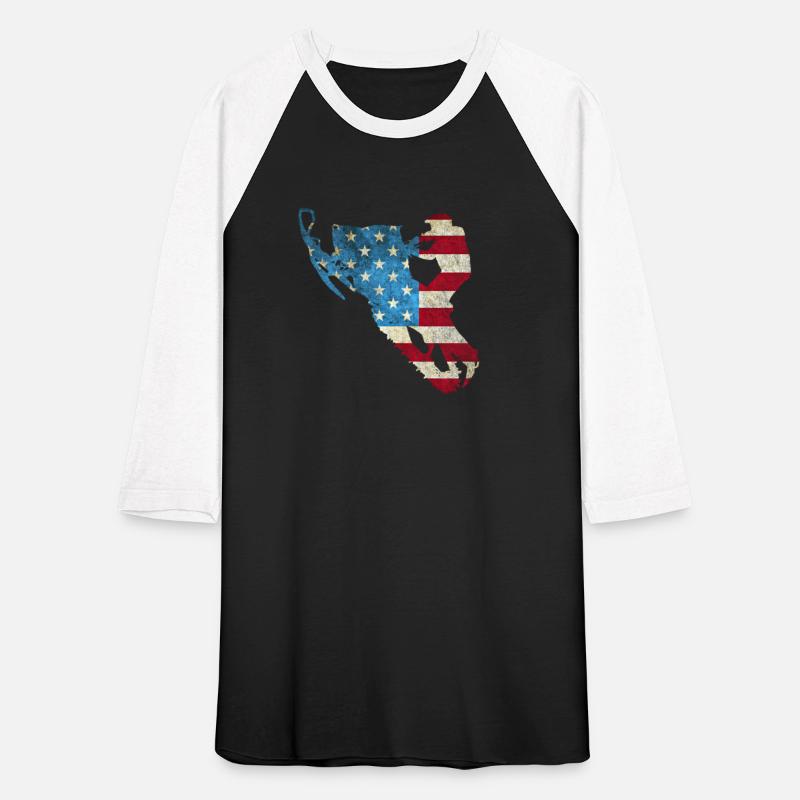 American Flag Snowmobile Winter Snowmobiling