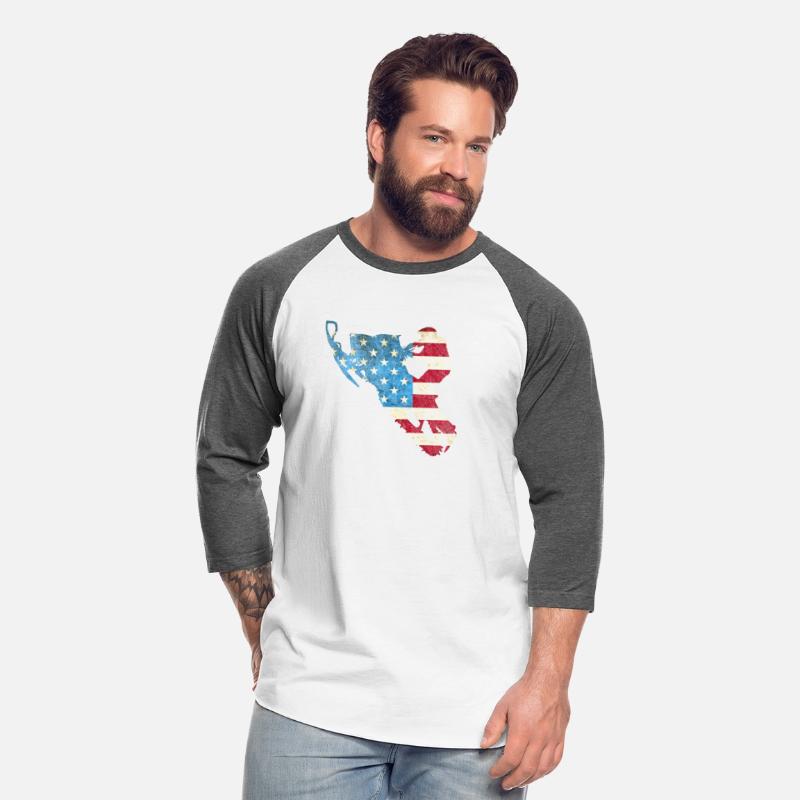 American Flag Snowmobile Winter Snowmobiling
