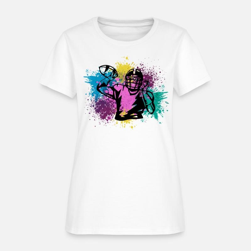 American Football Grungy Color Splashes