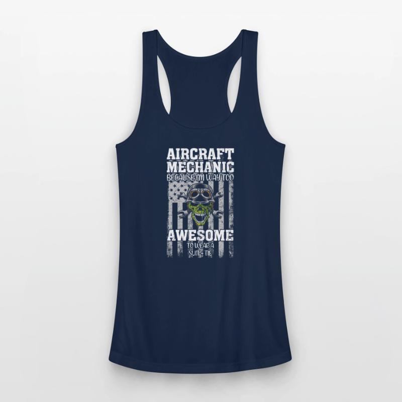 American Funny Aircraft Mechanic USA Airplane