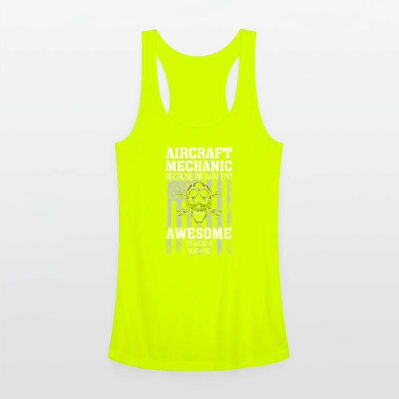 American Funny Aircraft Mechanic USA Airplane