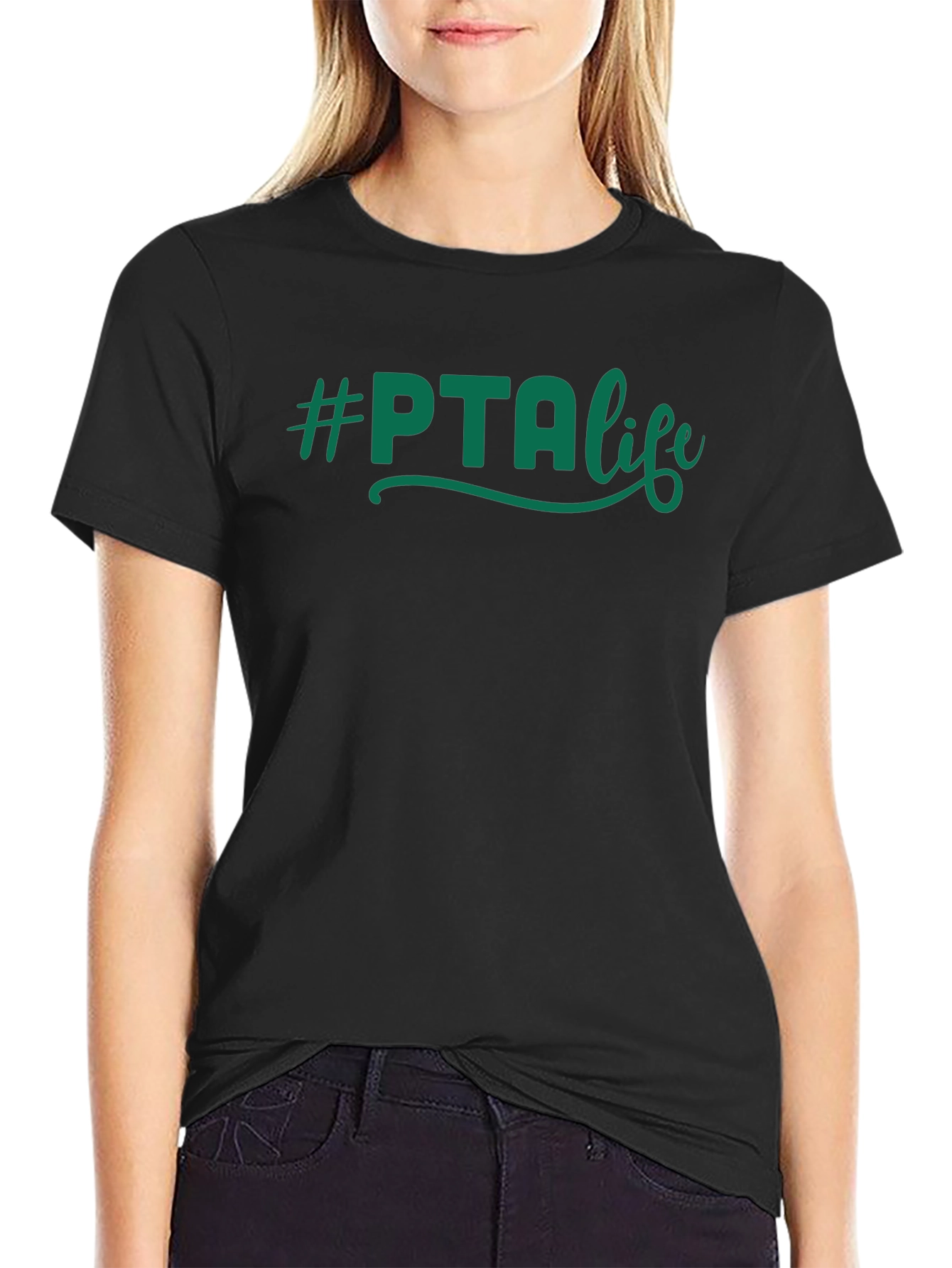 #PTAlife T-Shirt - Comfortable Black Cotton Blend Tee