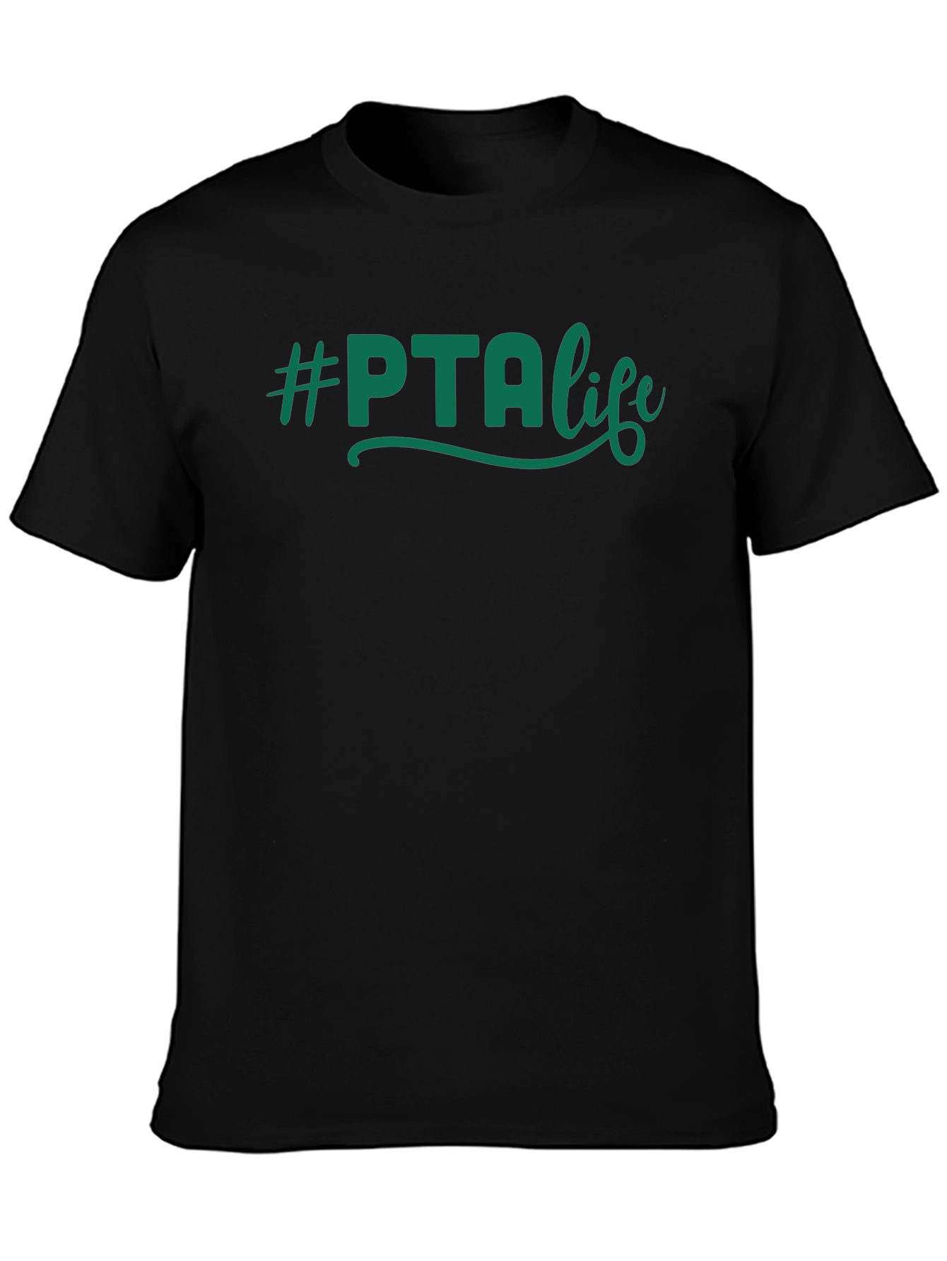 #PTAlife T-Shirt - Comfortable Black Cotton Blend Tee