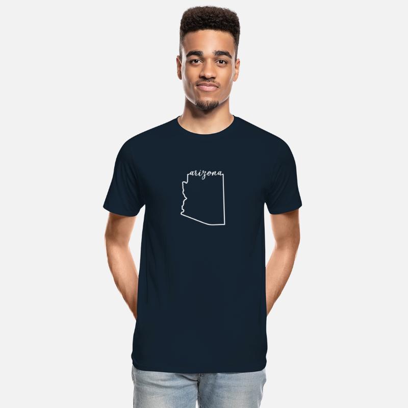 Arizona Cursive Silhouette Home State Pride