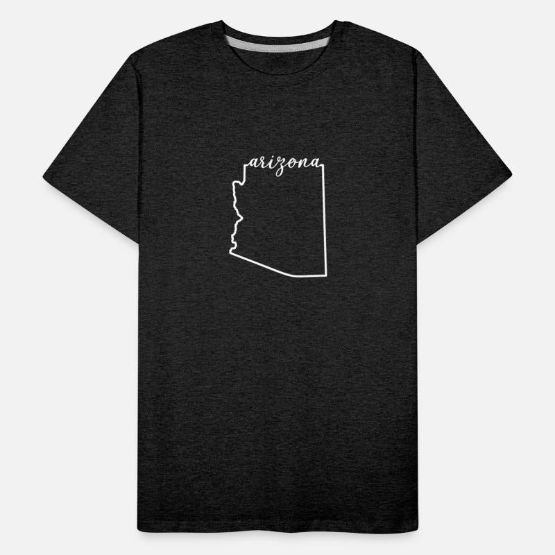 Arizona Cursive Silhouette Home State Pride