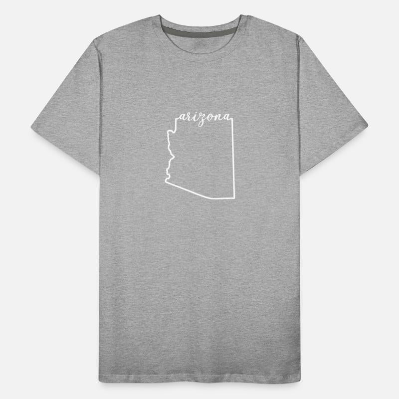 Arizona Cursive Silhouette Home State Pride