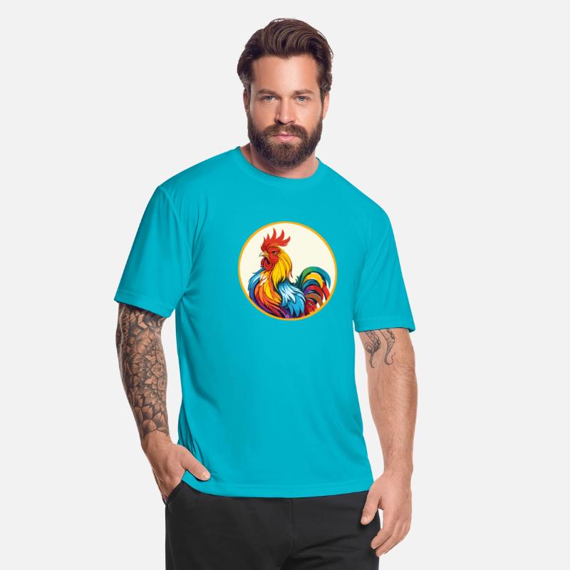 Artistic colorful Rooster