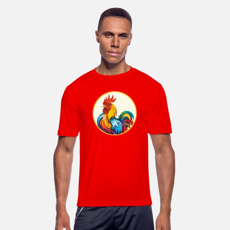 Artistic colorful Rooster