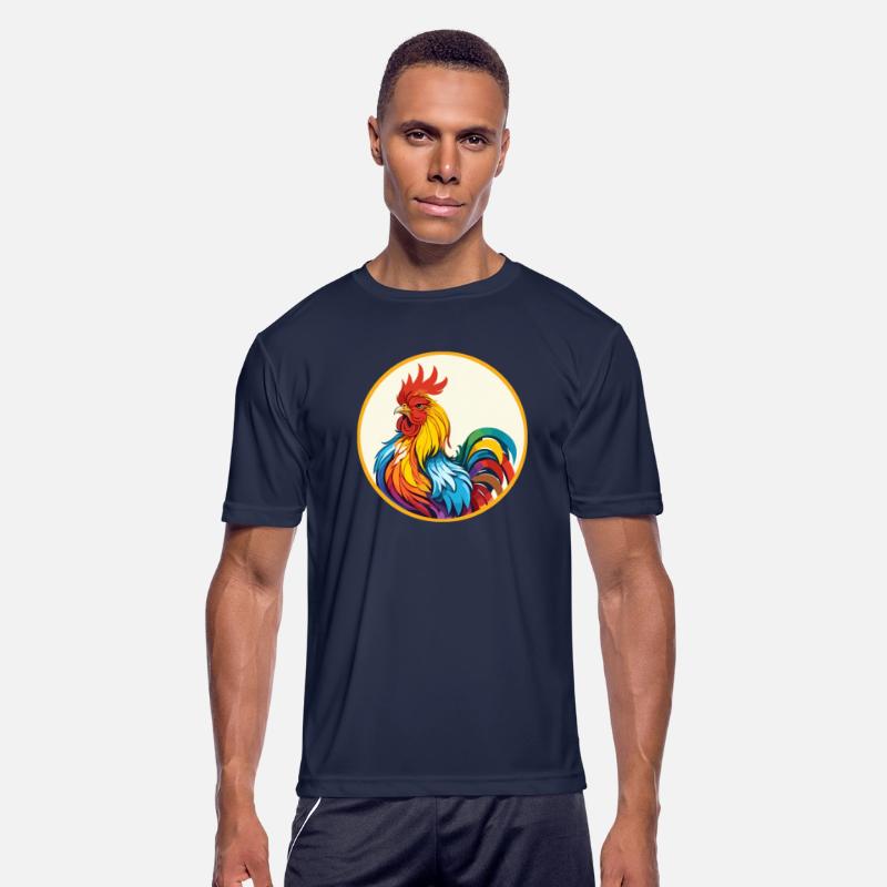 Artistic colorful Rooster