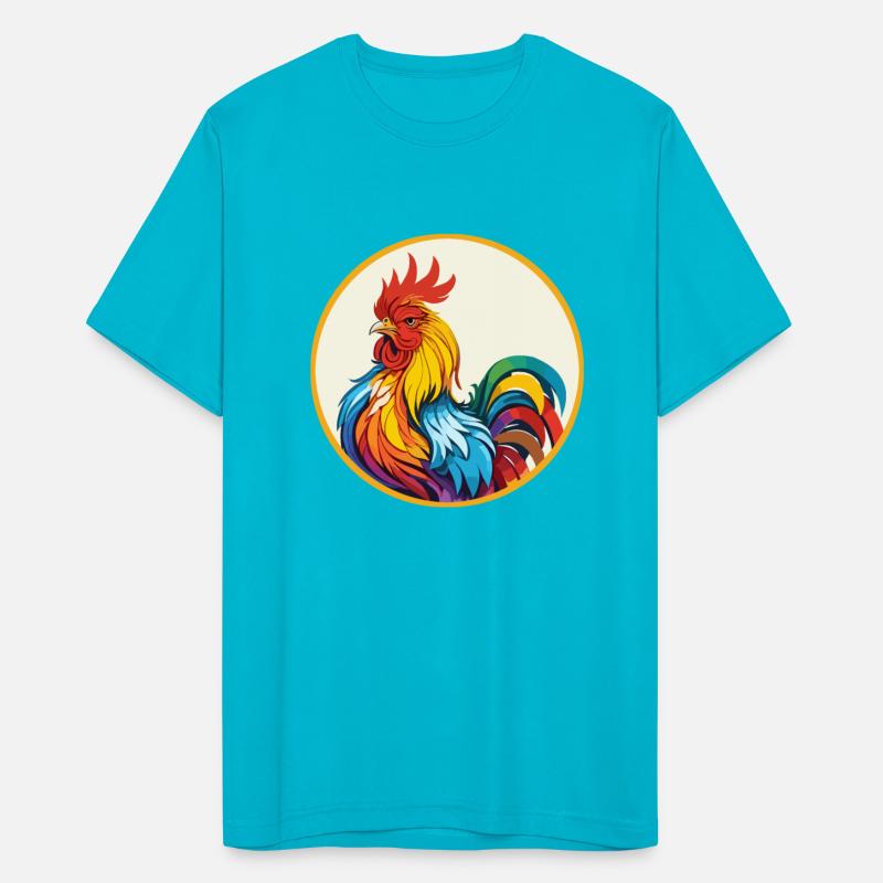 Artistic colorful Rooster