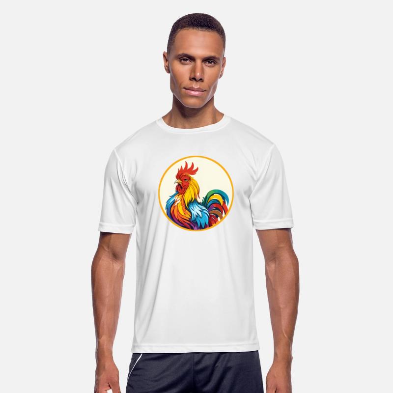 Artistic colorful Rooster