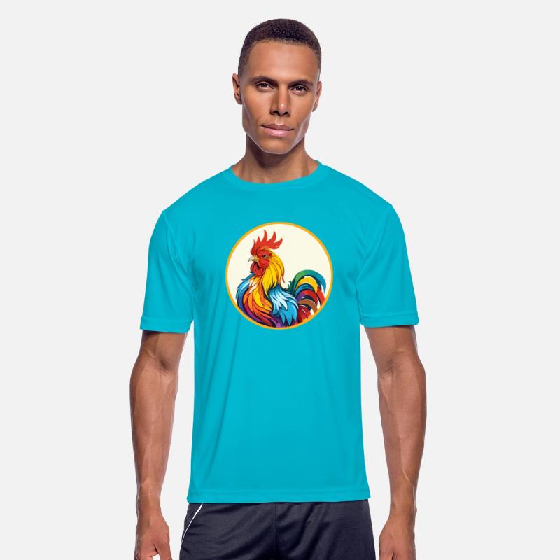 Artistic colorful Rooster